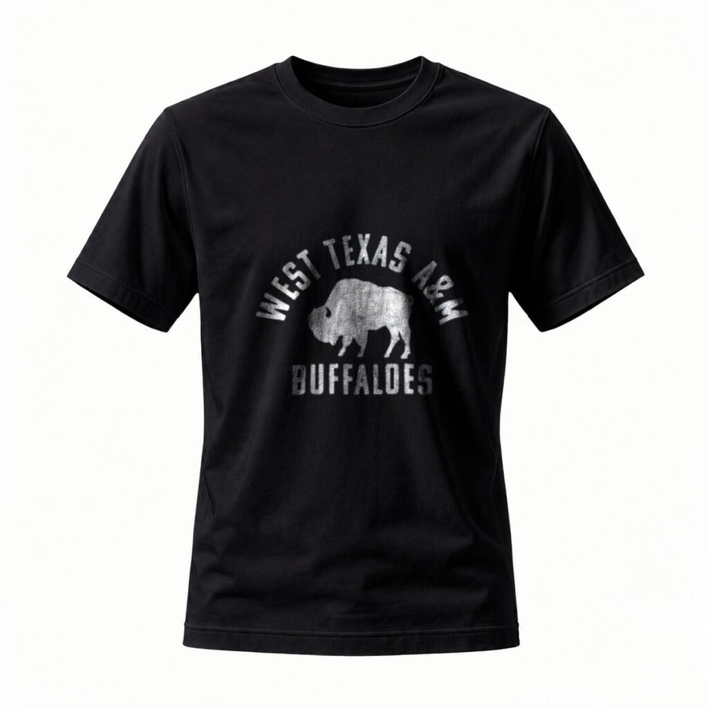 West Texas A&M Buffaloes Logo T-Shirt Men's Black