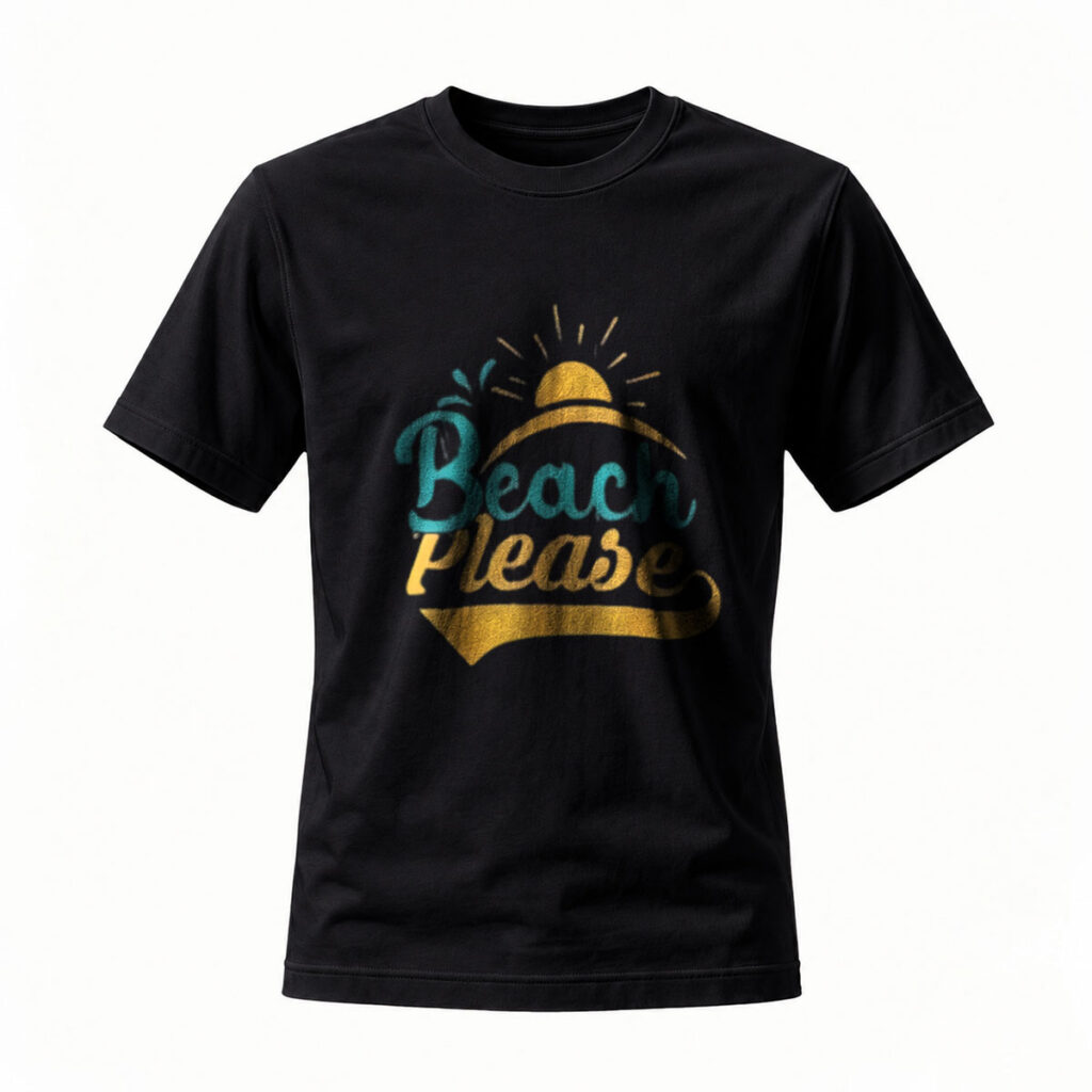 Beach Please Sun Hat Design T-Shirt Men Women Summer Gift