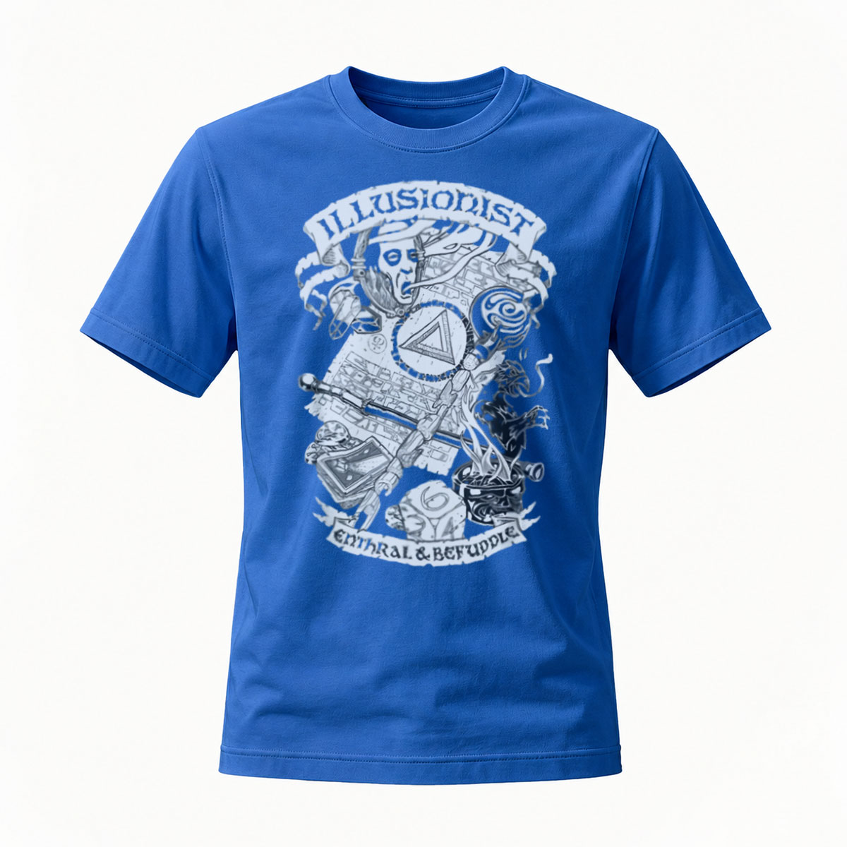 Illusionist Magician T-Shirt Men's Black Graphic Tee Magic Trick Design - Image 4