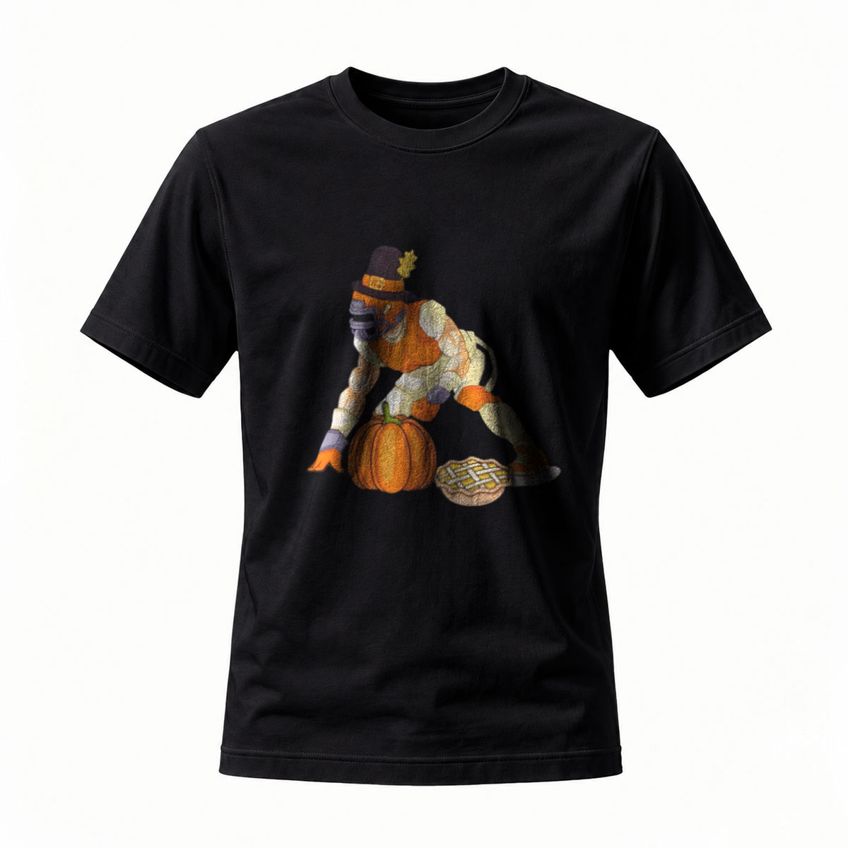Pumpkin Pie Man Halloween T-Shirt Men's Funny Fall Gift