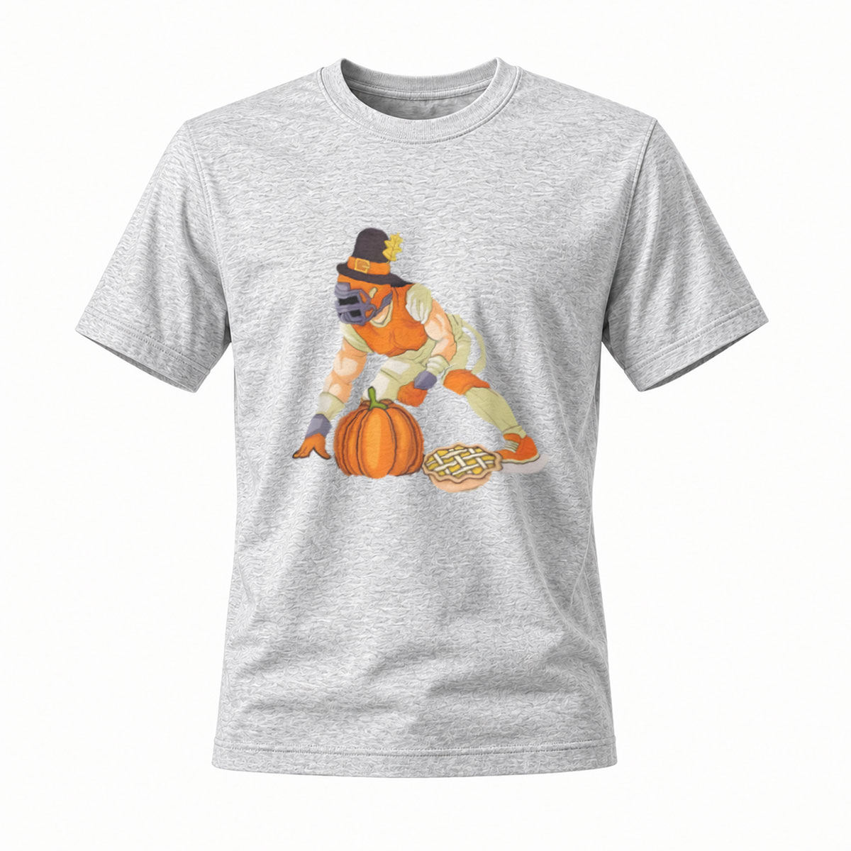 Pumpkin Pie Man Halloween T-Shirt Men's Funny Fall Gift - Image 3