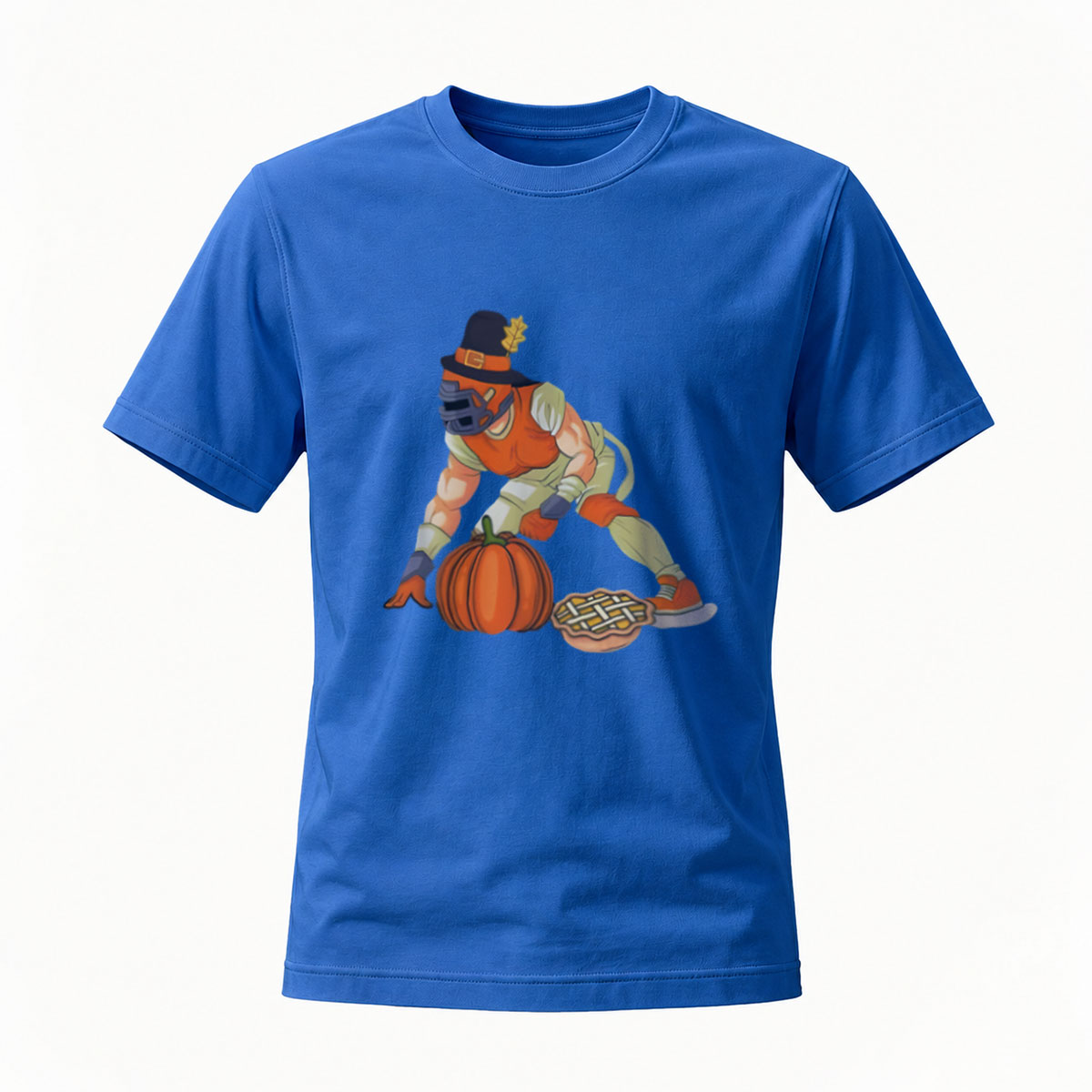 Pumpkin Pie Man Halloween T-Shirt Men's Funny Fall Gift - Image 4