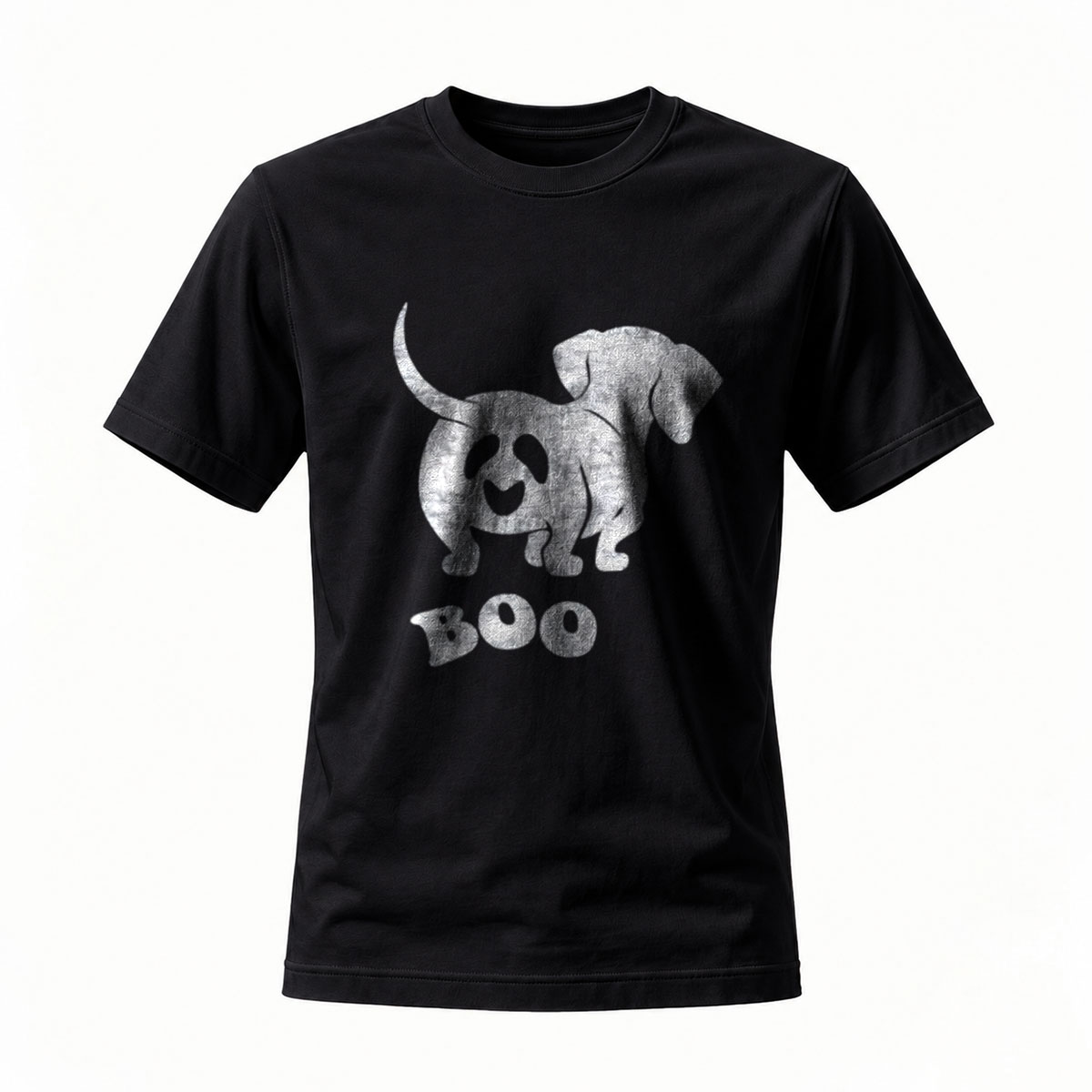 Boo Dachshund Dog Halloween T-Shirt Men Women Black Funny Gift