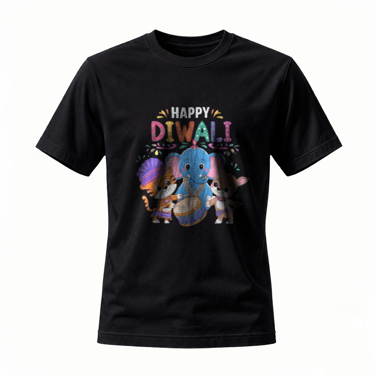 Happy Diwali Cute Animals T-Shirt Men Women Festival Gift