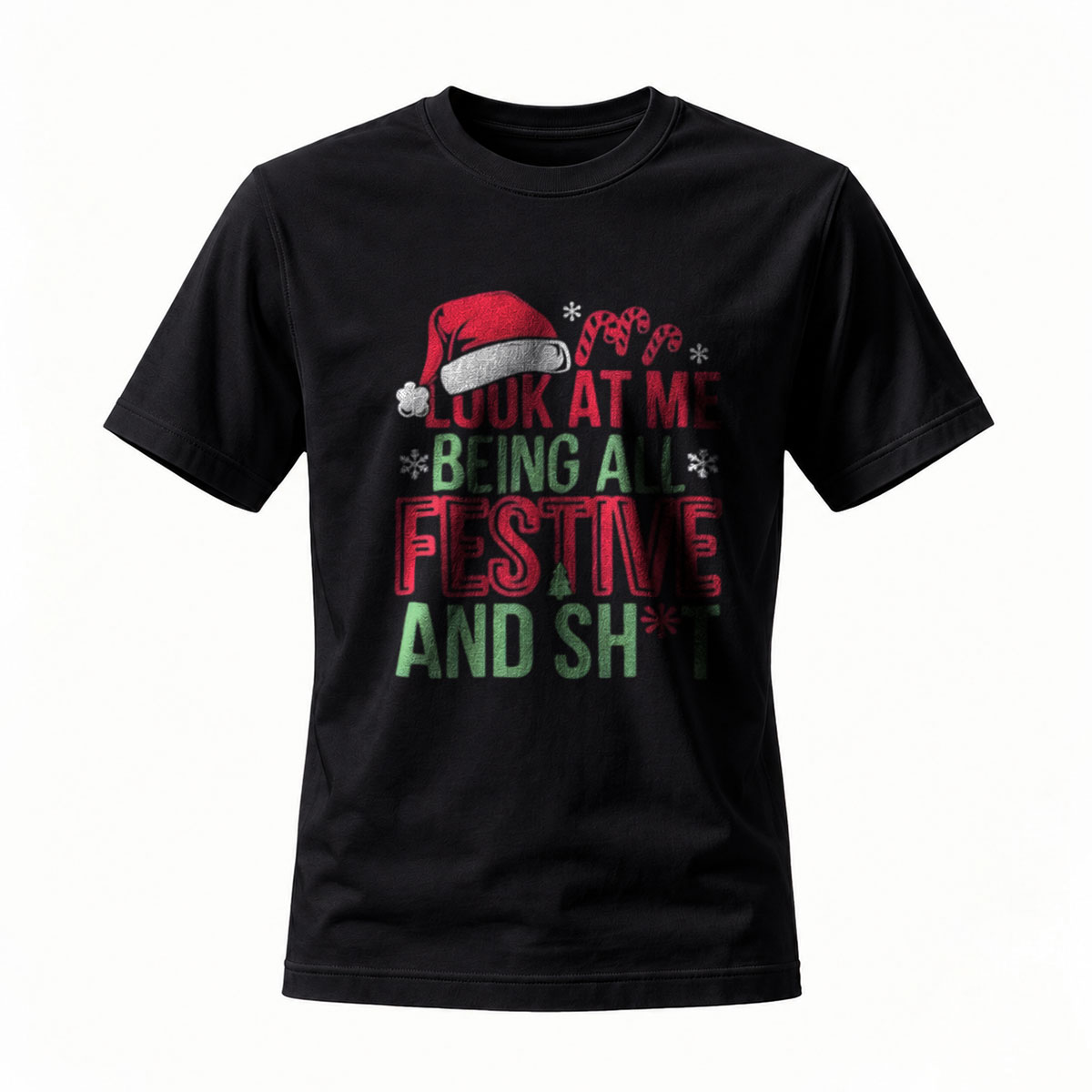 Festive Christmas T-Shirt Men Women Holiday Party Gift Wear