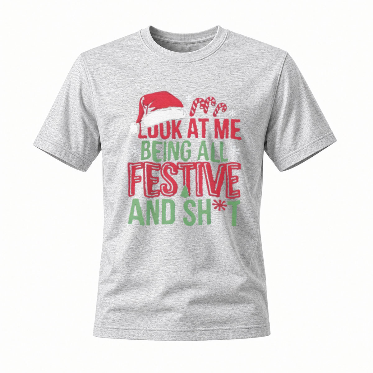 Festive Christmas T-Shirt Men Women Holiday Party Gift Wear - Image 3