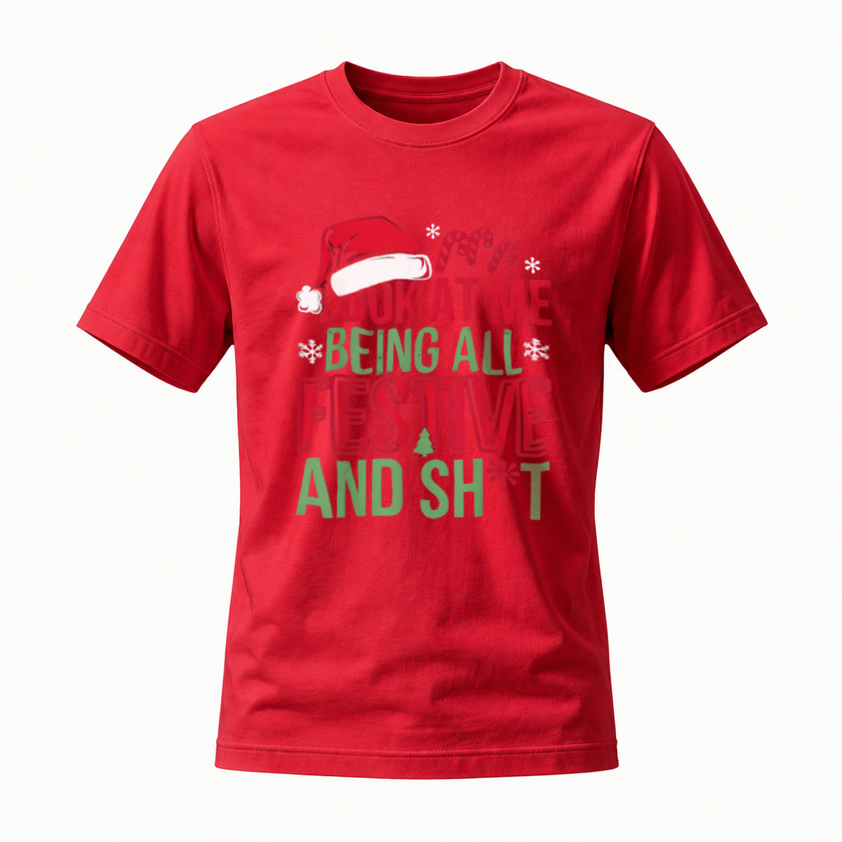 Festive Christmas T-Shirt Men Women Holiday Party Gift Wear - Image 5
