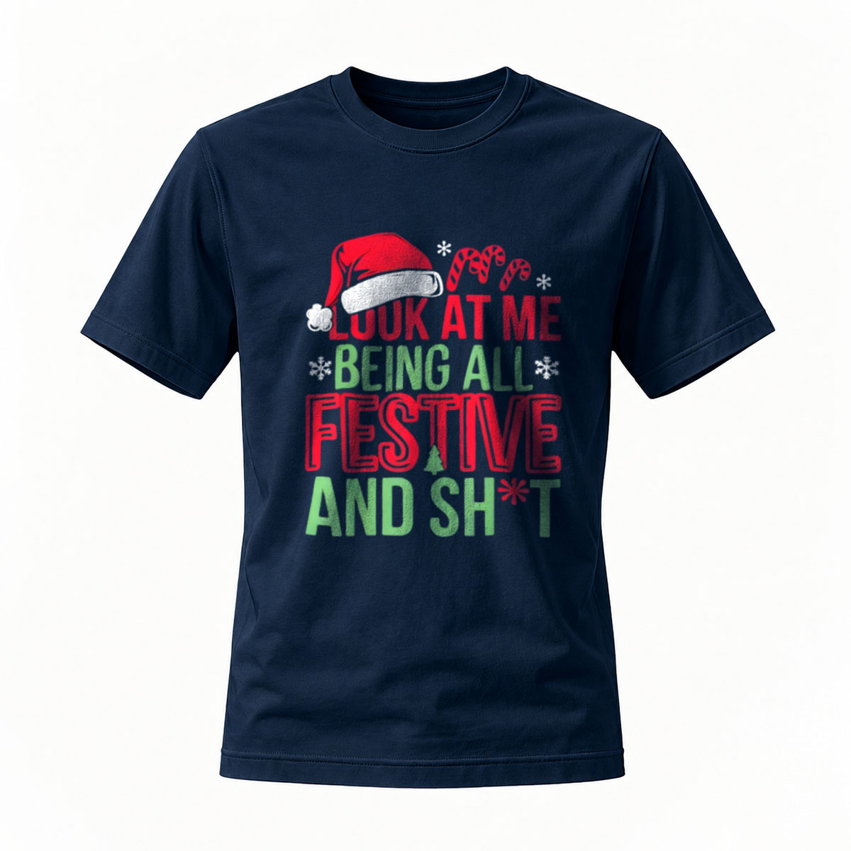 Festive Christmas T-Shirt Men Women Holiday Party Gift Wear - Image 7