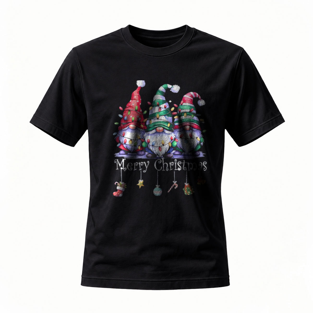 Merry Christmas Gnomes Holiday T-Shirt Men Women Gift