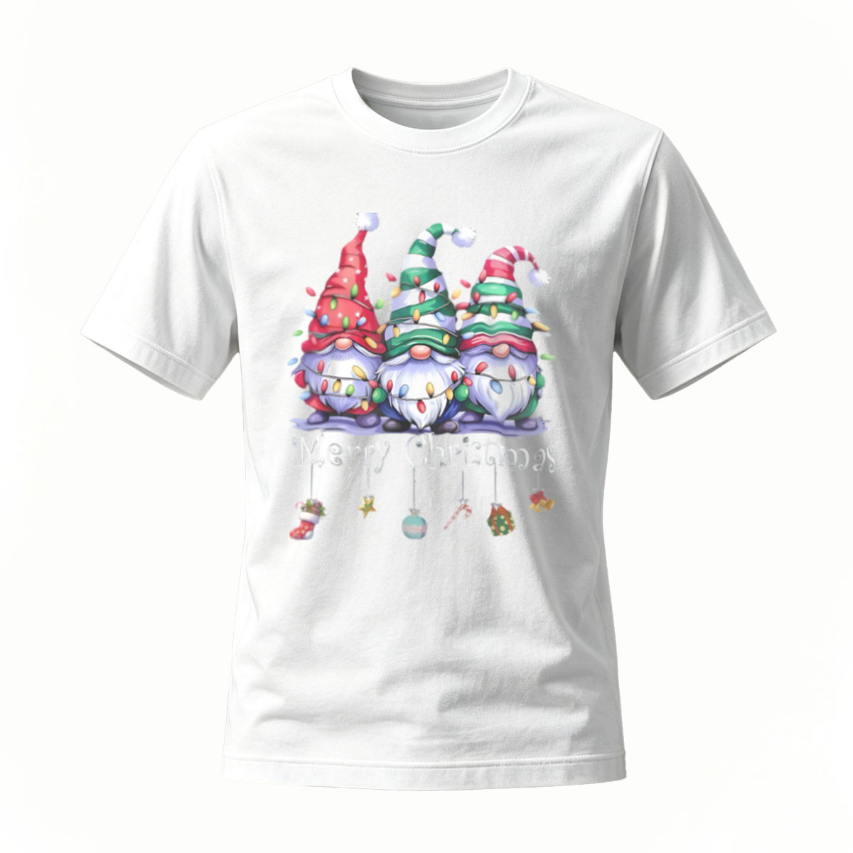 Merry Christmas Gnomes Holiday T-Shirt Men Women Gift - Image 2
