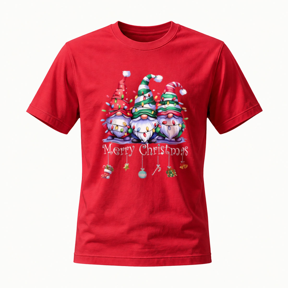 Merry Christmas Gnomes Holiday T-Shirt Men Women Gift - Image 5