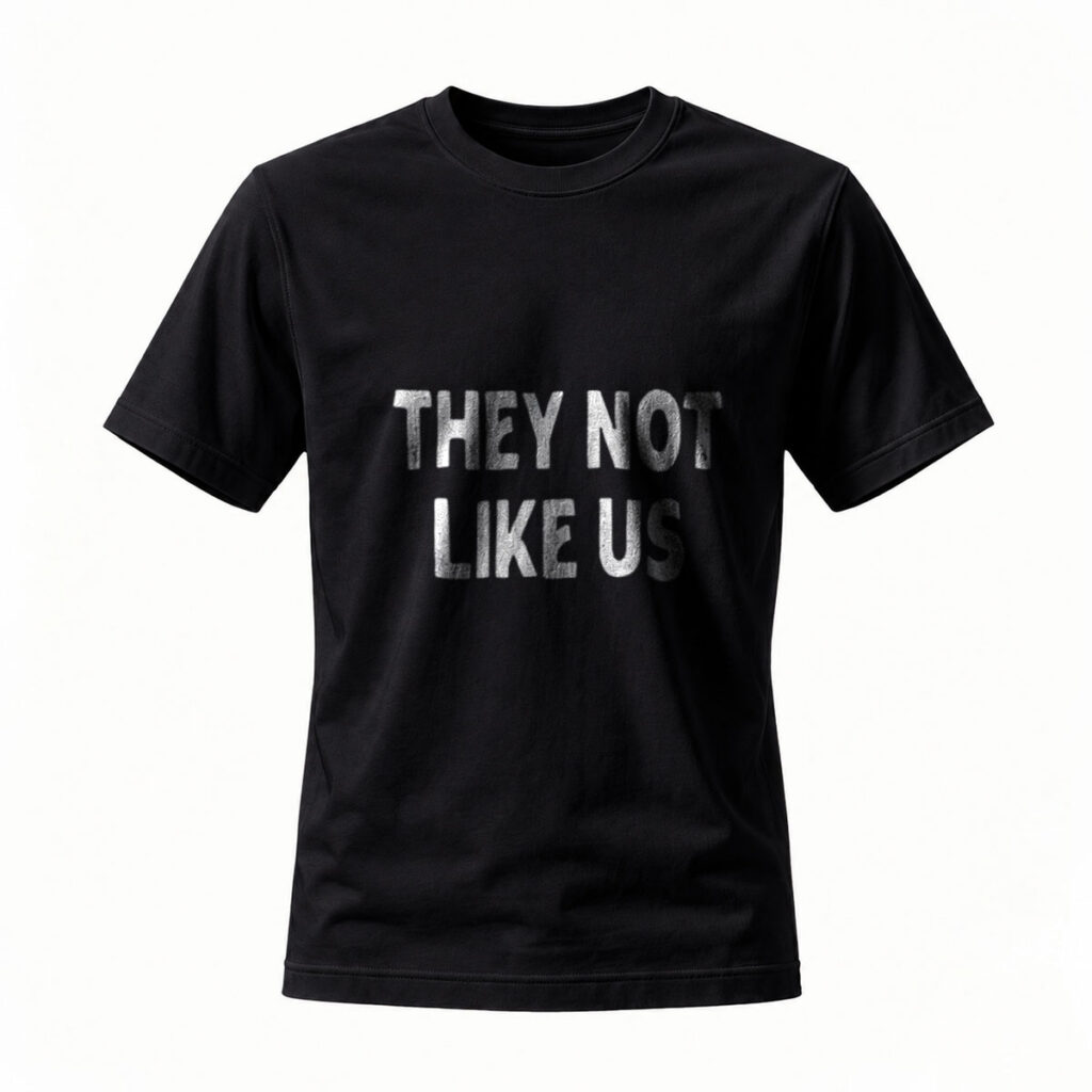 They Not Like Us Mens T-Shirt Streetwear Fashion Statement Shirt