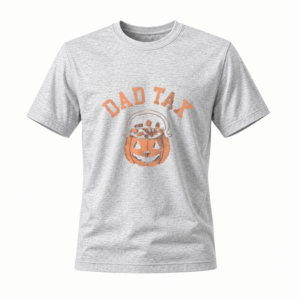 Dad Tax Halloween Pumpkin T-Shirt Men's Funny Costume Gift - Image 3