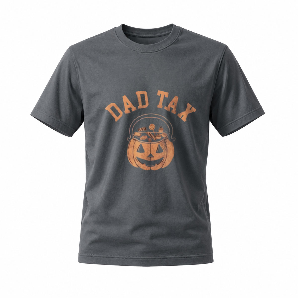 Dad Tax Halloween Pumpkin T-Shirt Men's Funny Costume Gift - Image 6