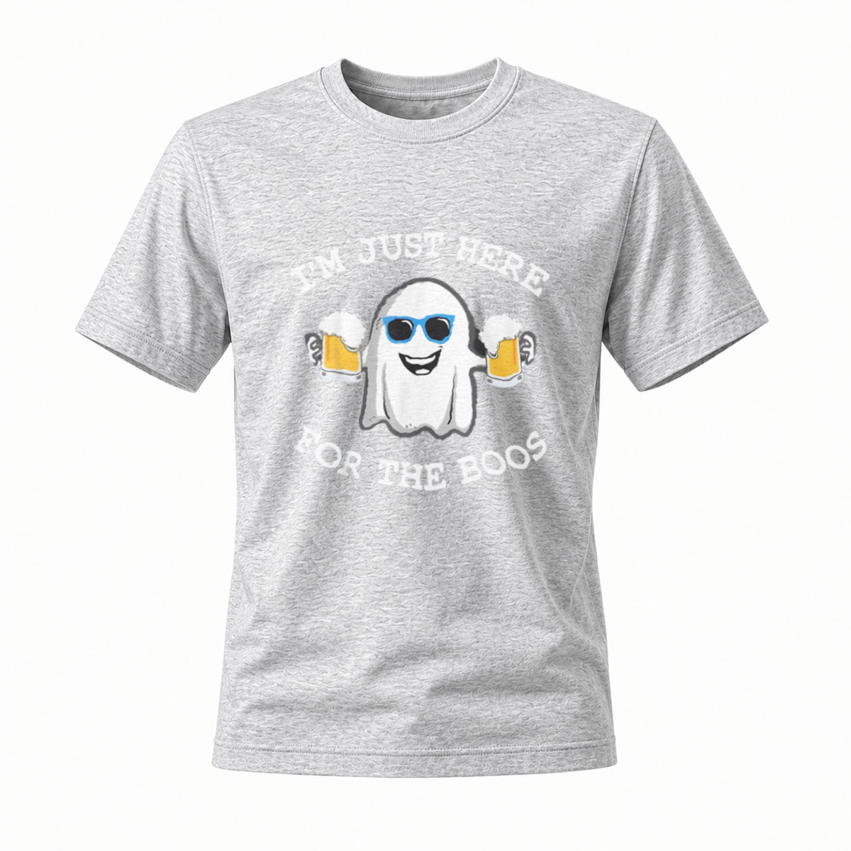 I'm Just Here For The Boos Ghost Beer Halloween T-Shirt - Image 3