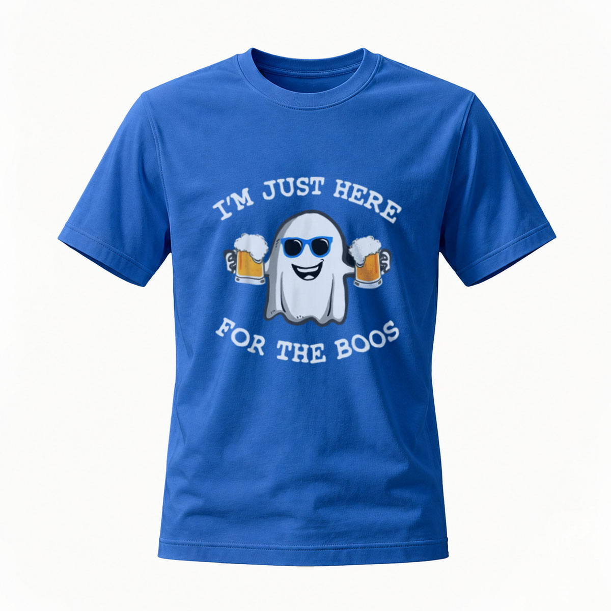 I'm Just Here For The Boos Ghost Beer Halloween T-Shirt - Image 4