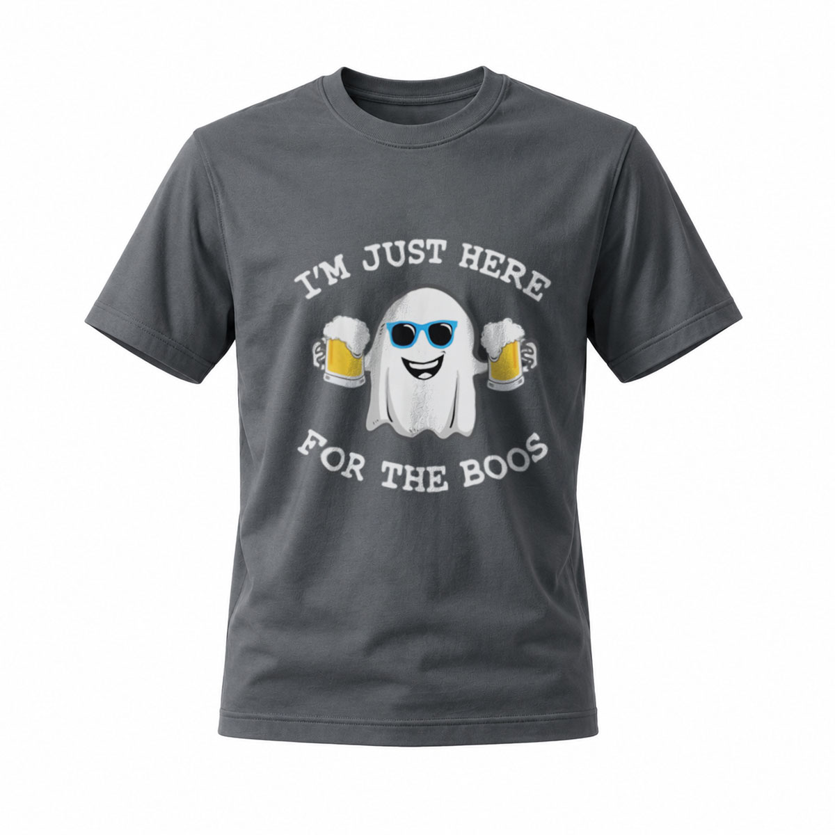 I'm Just Here For The Boos Ghost Beer Halloween T-Shirt - Image 6