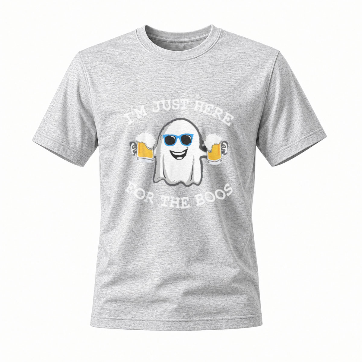 I'm Just Here For The Boos Ghost Beer Halloween T-Shirt - Image 3