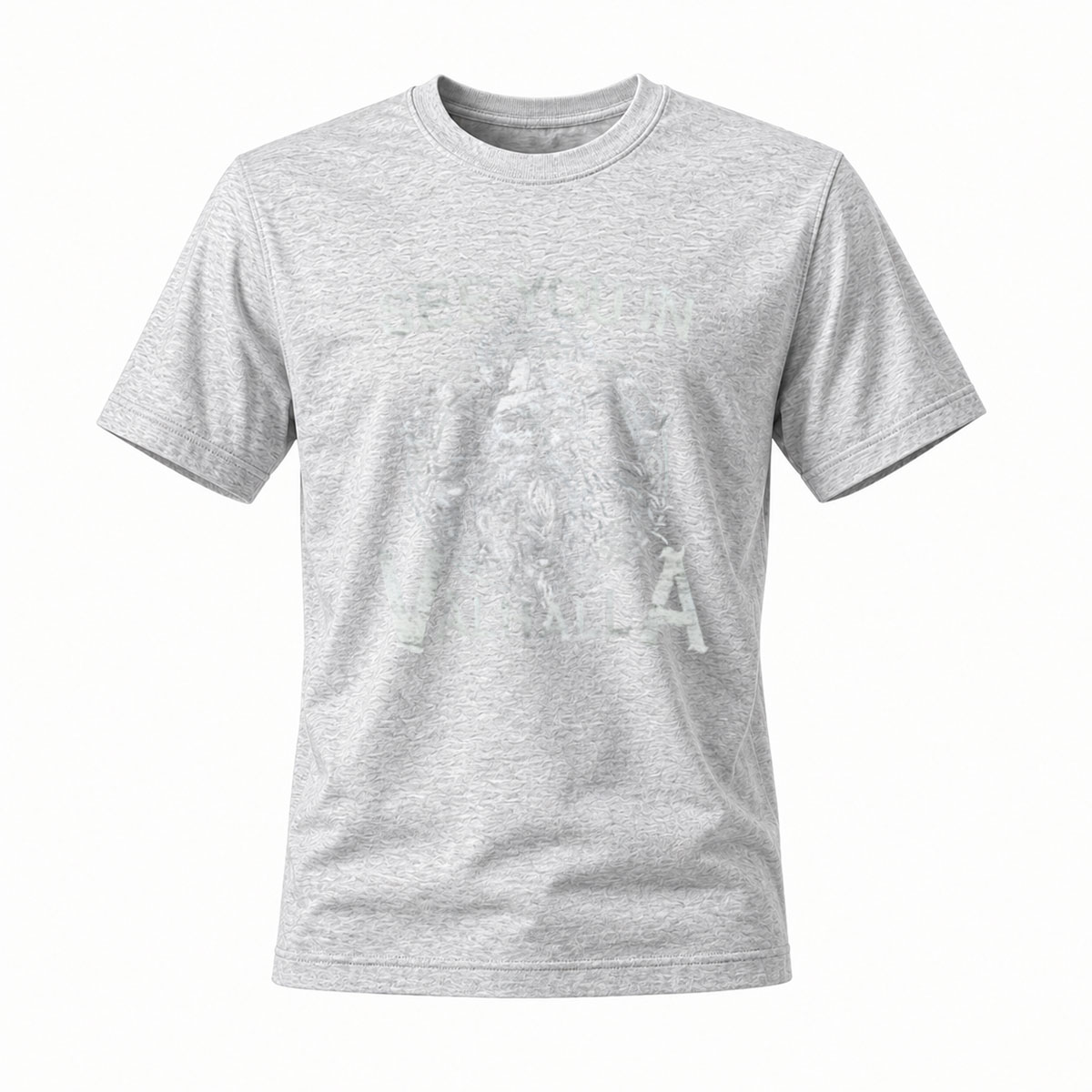 See You in Valhalla Viking Skull T-Shirt Men's Black - Image 3