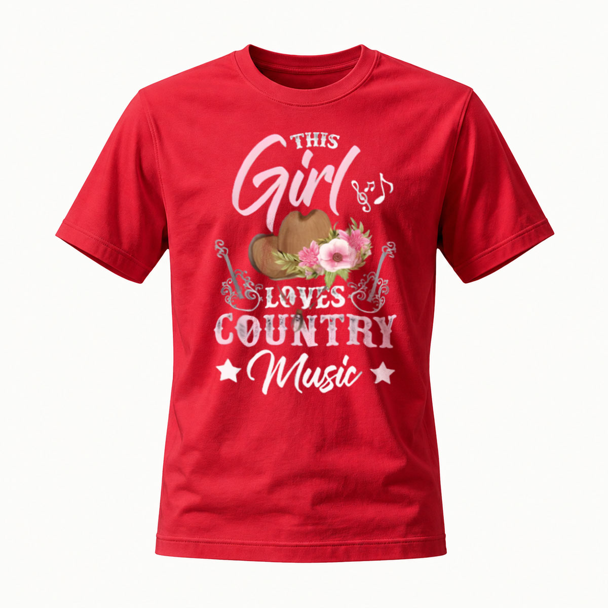 This Girl Loves Country Music T-Shirt Women's Casual Wear - Image 5