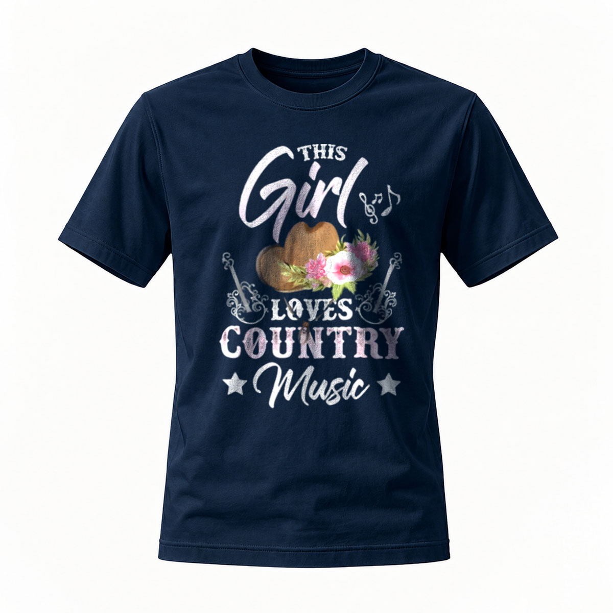 This Girl Loves Country Music T-Shirt Women's Casual Wear - Image 7