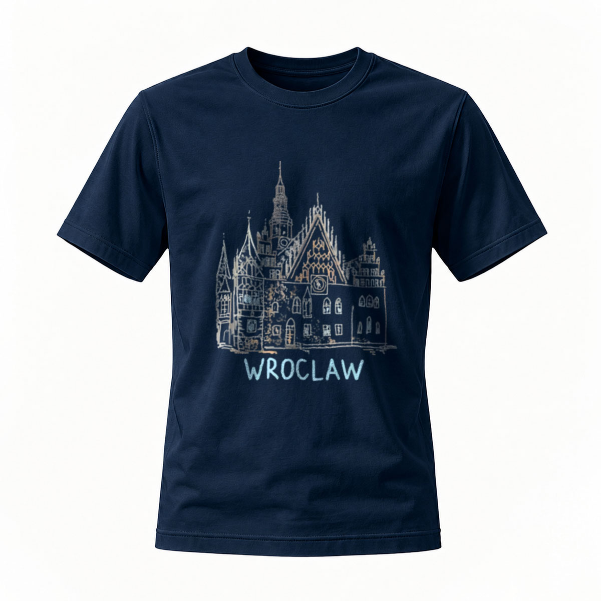 Wroclaw Cathedral Print T-Shirt Men's Women's Casual Wear Gift - Image 7
