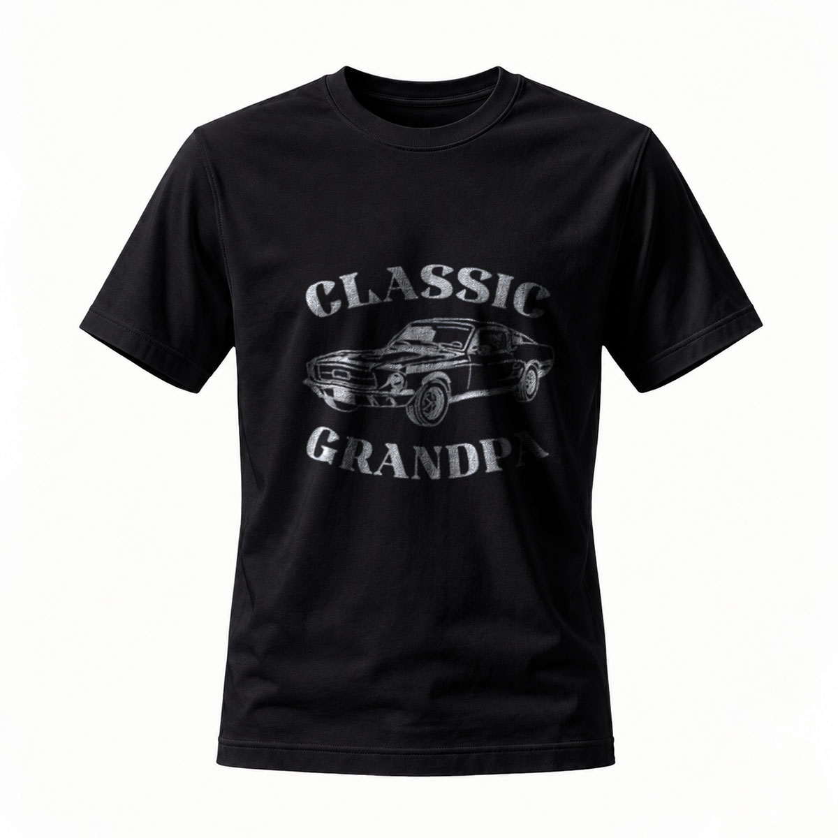 Classic Grandpa Car T-Shirt Men's Casual Vintage Auto Design Gift
