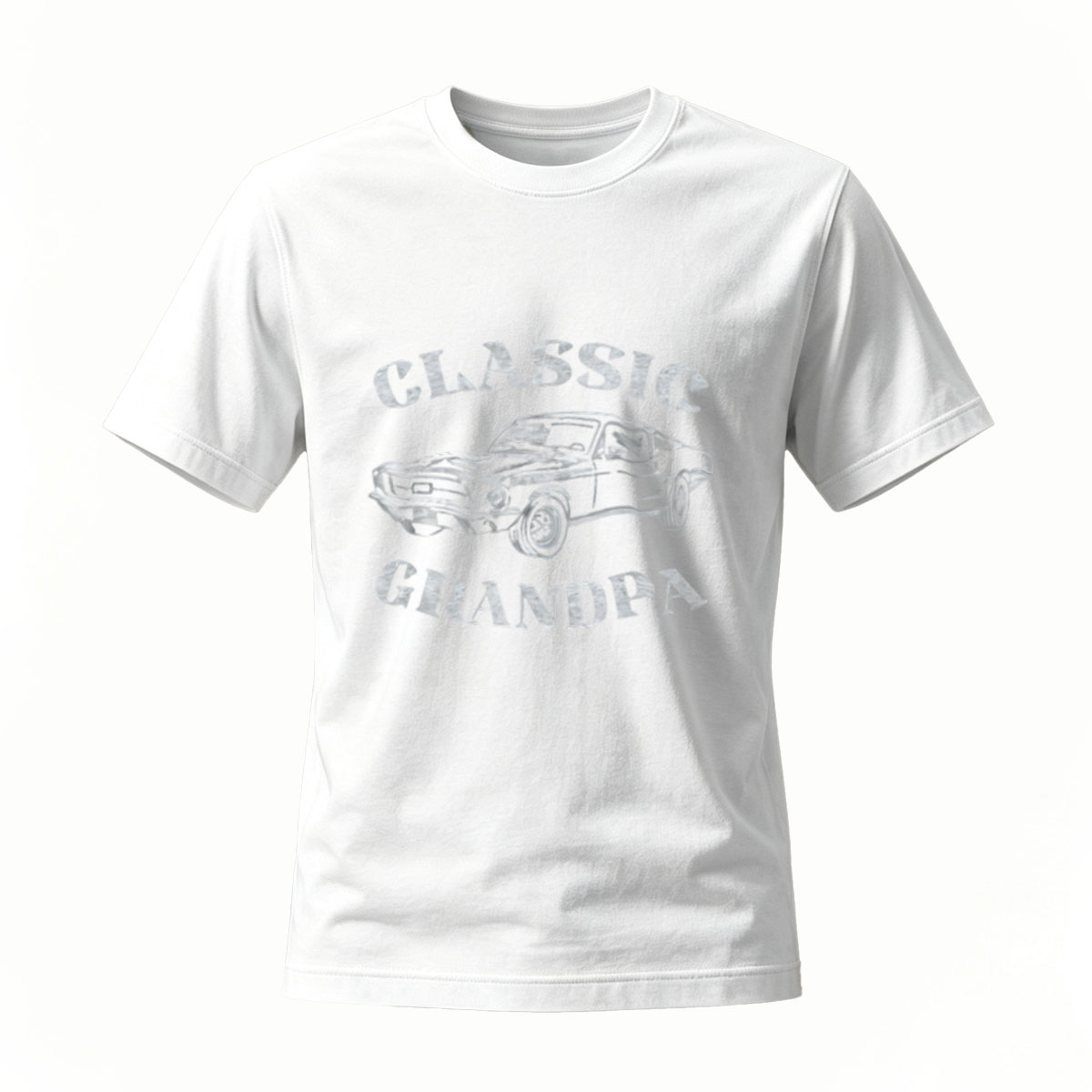 Classic Grandpa Car T-Shirt Men's Casual Vintage Auto Design Gift - Image 2