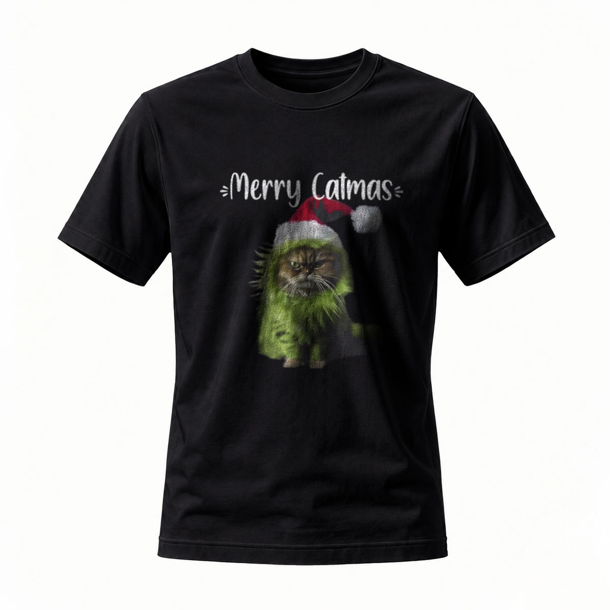 Merry Catmas Grinch Cat Christmas T-Shirt Men Women Holiday Gift