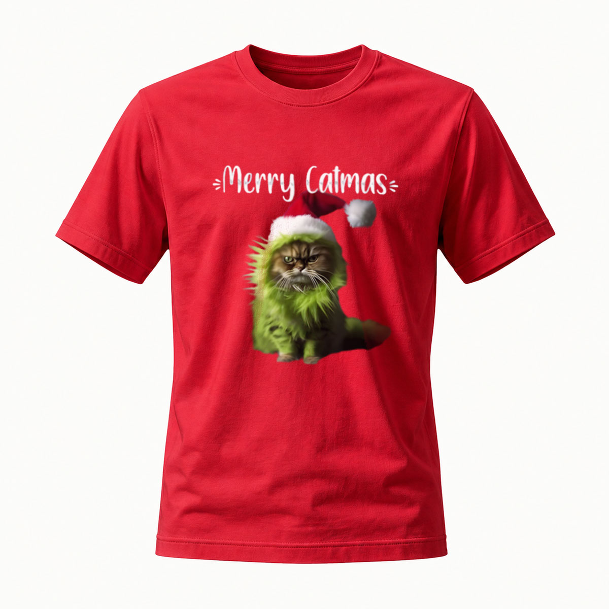 Merry Catmas Grinch Cat Christmas T-Shirt Men Women Holiday Gift - Image 5