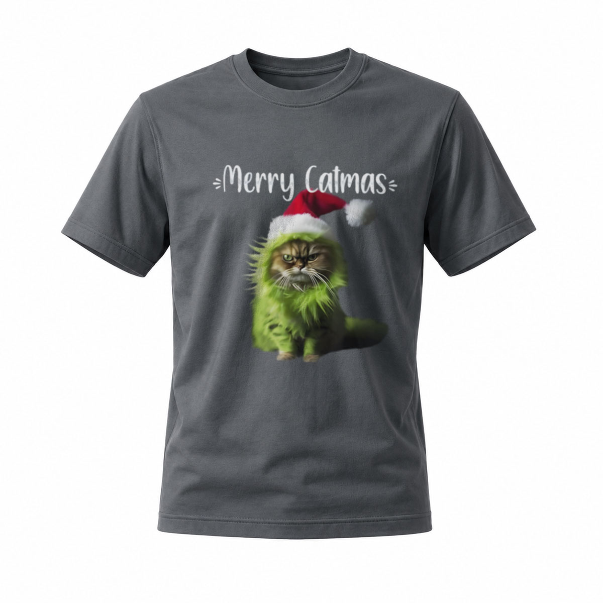 Merry Catmas Grinch Cat Christmas T-Shirt Men Women Holiday Gift - Image 6