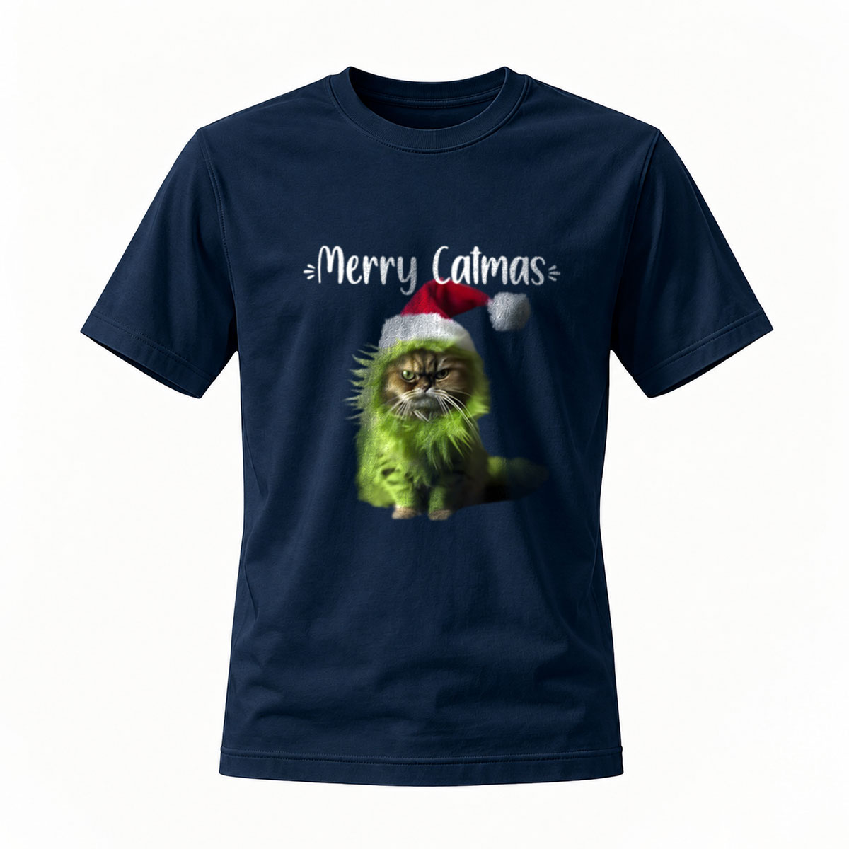 Merry Catmas Grinch Cat Christmas T-Shirt Men Women Holiday Gift - Image 7