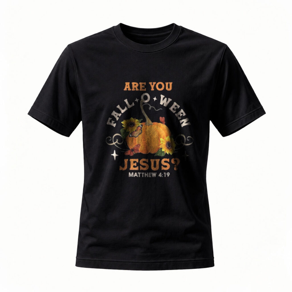 Are You Fall O Ween Jesus Matthew 419 T-Shirt Men's Women's Autumn Gift