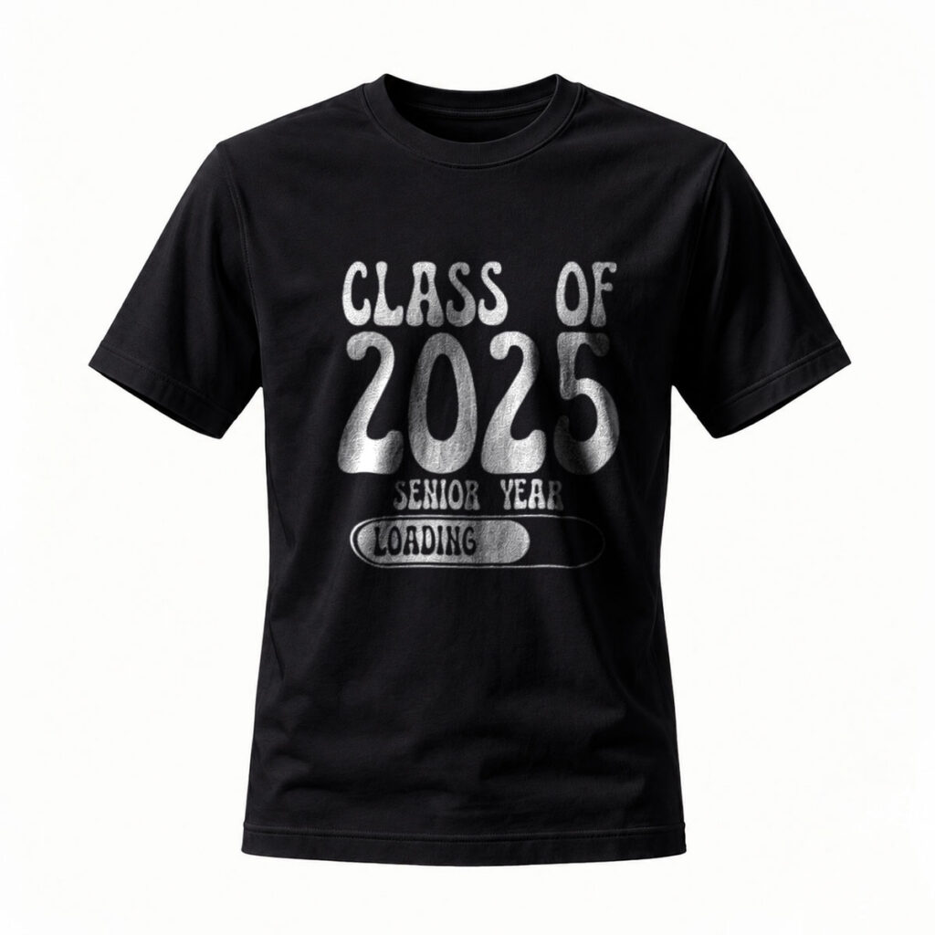 Class of 2025 Senior Year Loading T-Shirt Men Women Graduation Gift