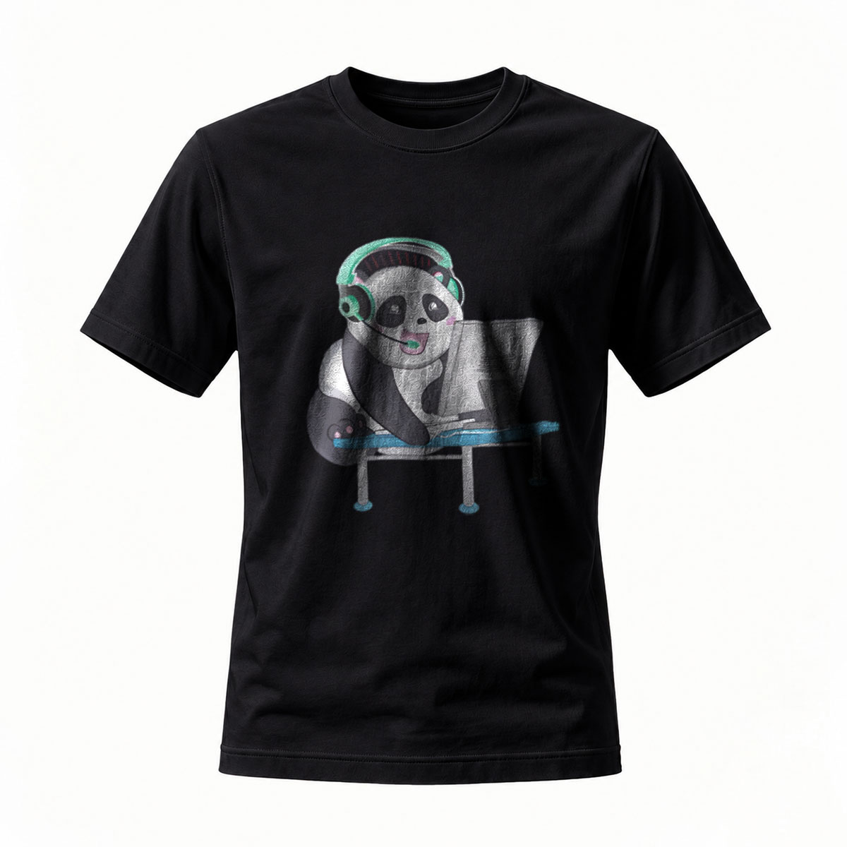 Panda DJ Music Lover T-Shirt Men's Casual Wear Gift