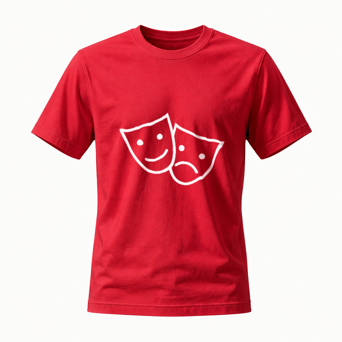 Theater Masks T-Shirt Men's Women's Comedy Tragedy Gift - Image 5