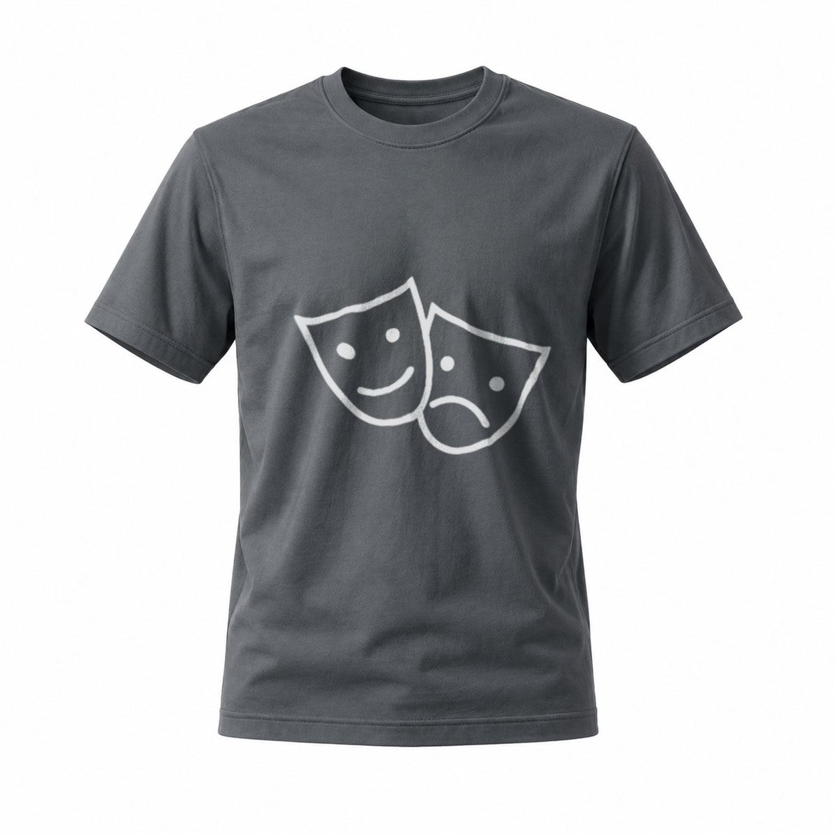 Theater Masks T-Shirt Men's Women's Comedy Tragedy Gift - Image 6