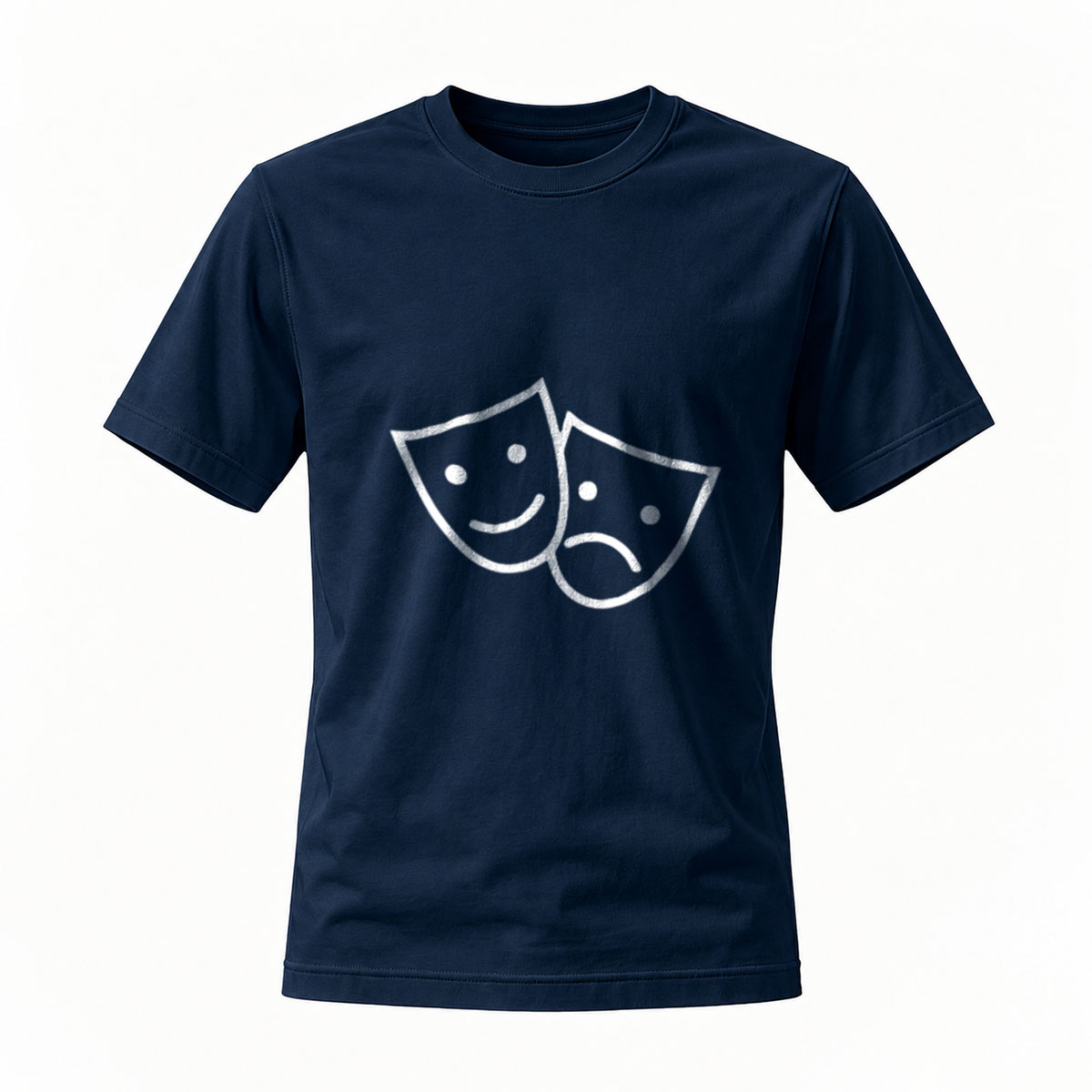 Theater Masks T-Shirt Men's Women's Comedy Tragedy Gift - Image 7