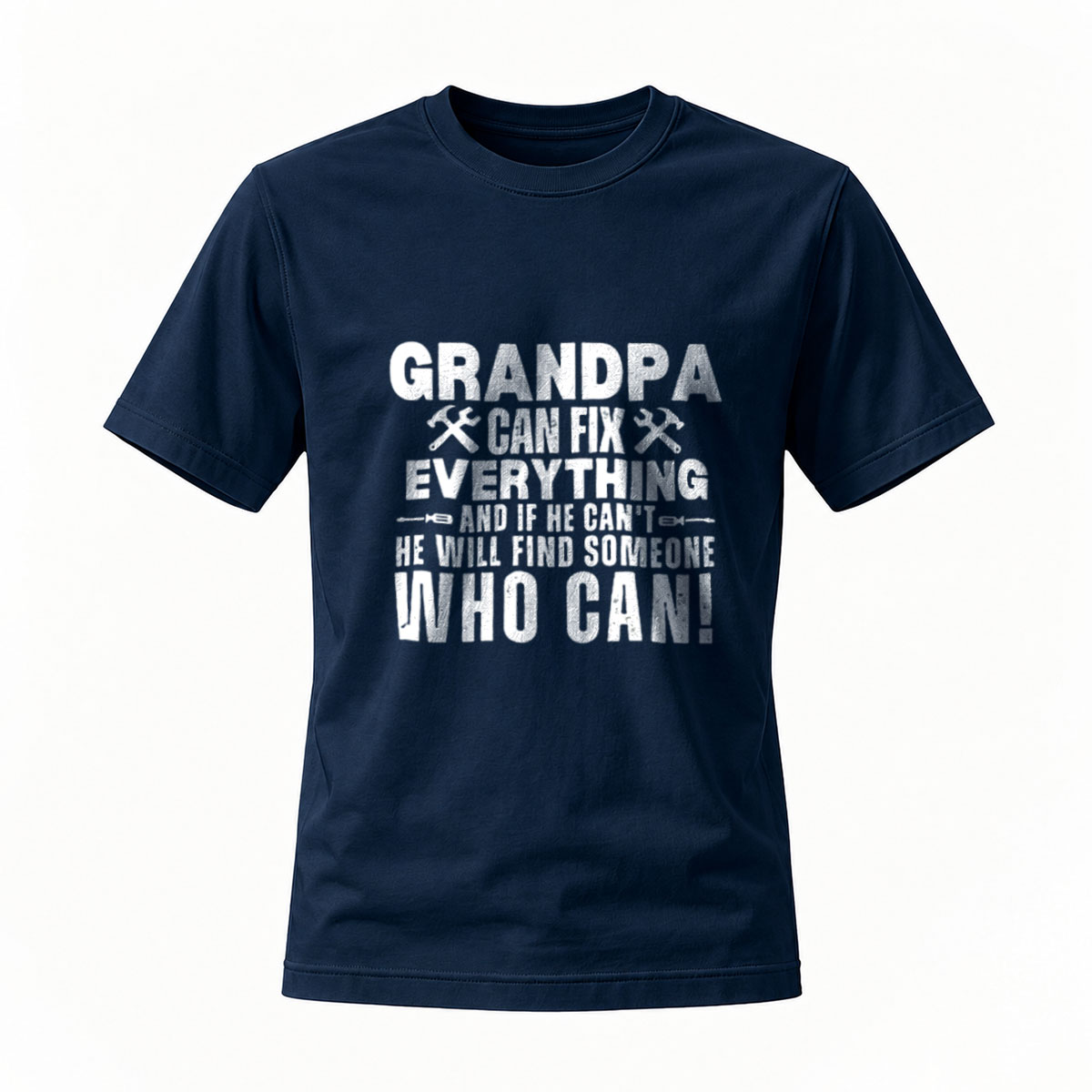 Grandpa Can Fix Everything Men's T-Shirt Gift For Grandfather - Image 7