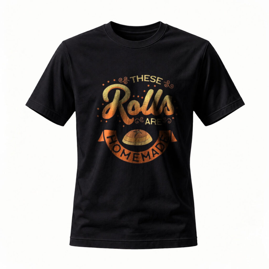 These Rolls Are Homemade T-Shirt Men's Women's Funny Gift Foodie Wear