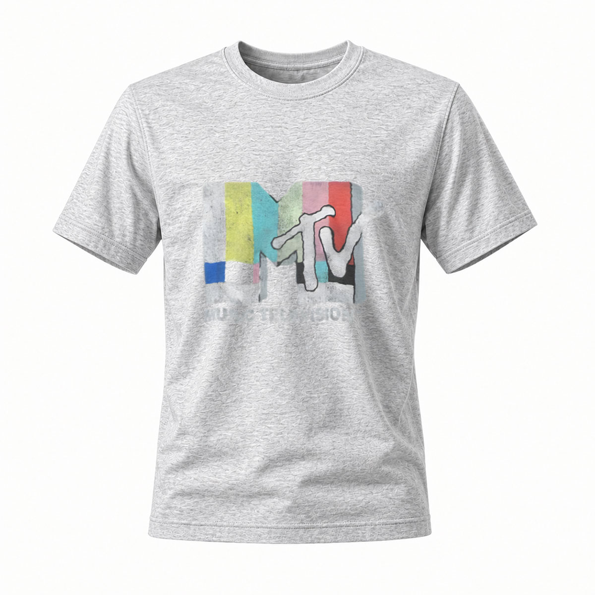 MTV Logo T-Shirt Men's Black Music Television Print Casual Wear - Image 3