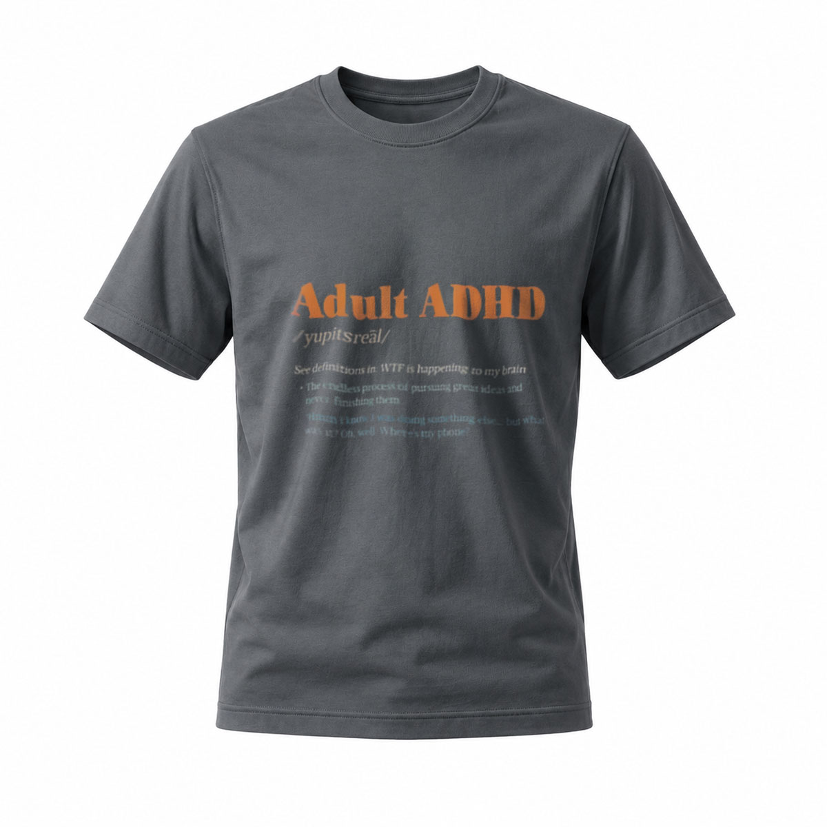 Adult ADHD Definition T-Shirt Men's Women's Funny Gift Wear - Image 6