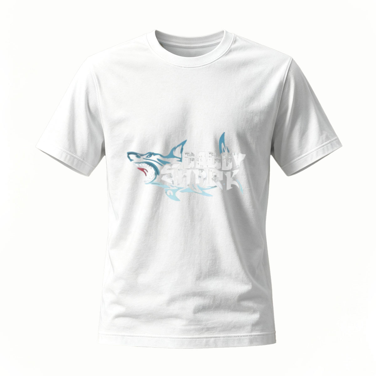 Gangster Shark Logo T-Shirt Men's Black Graphic Tee - Image 2