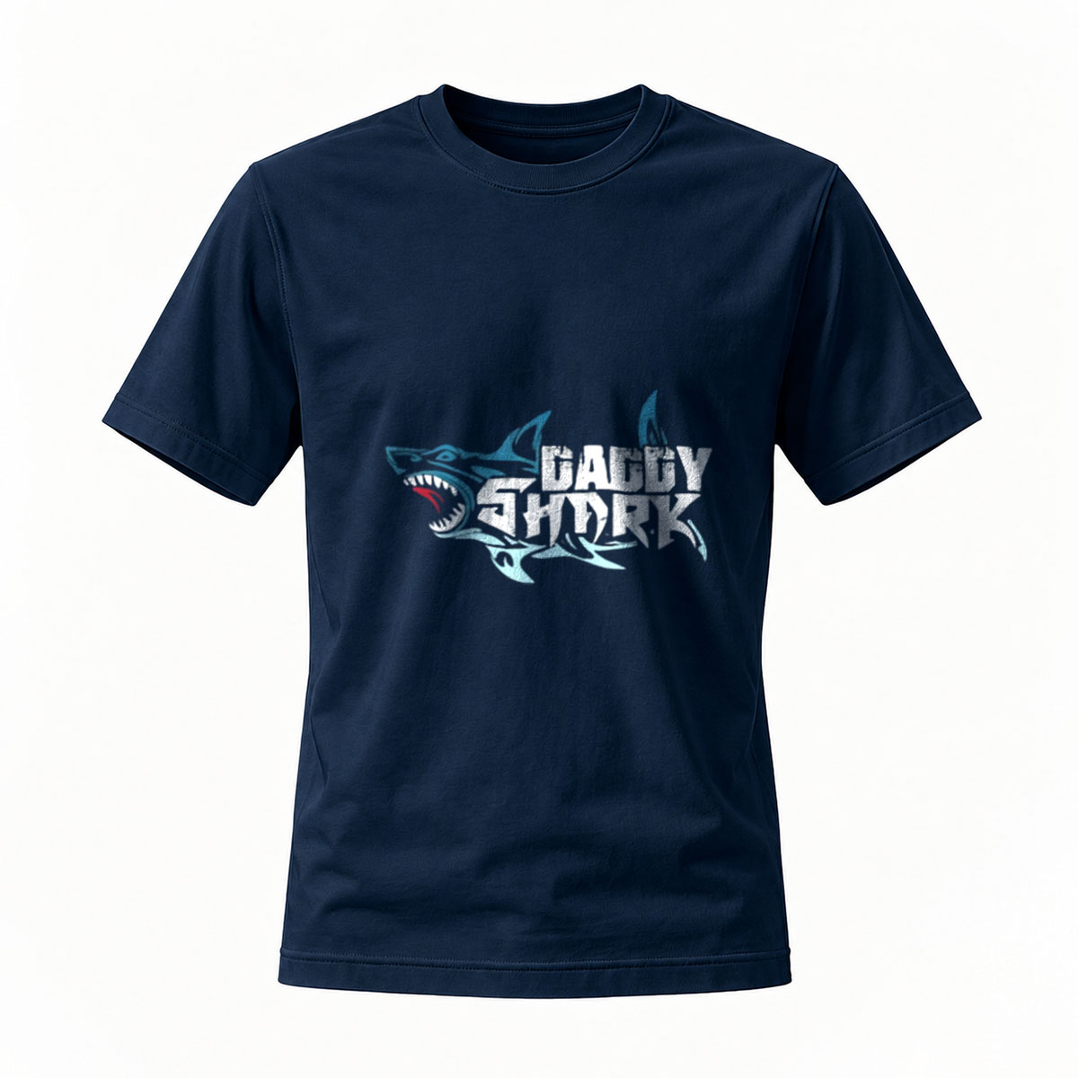 Gangster Shark Logo T-Shirt Men's Black Graphic Tee - Image 7