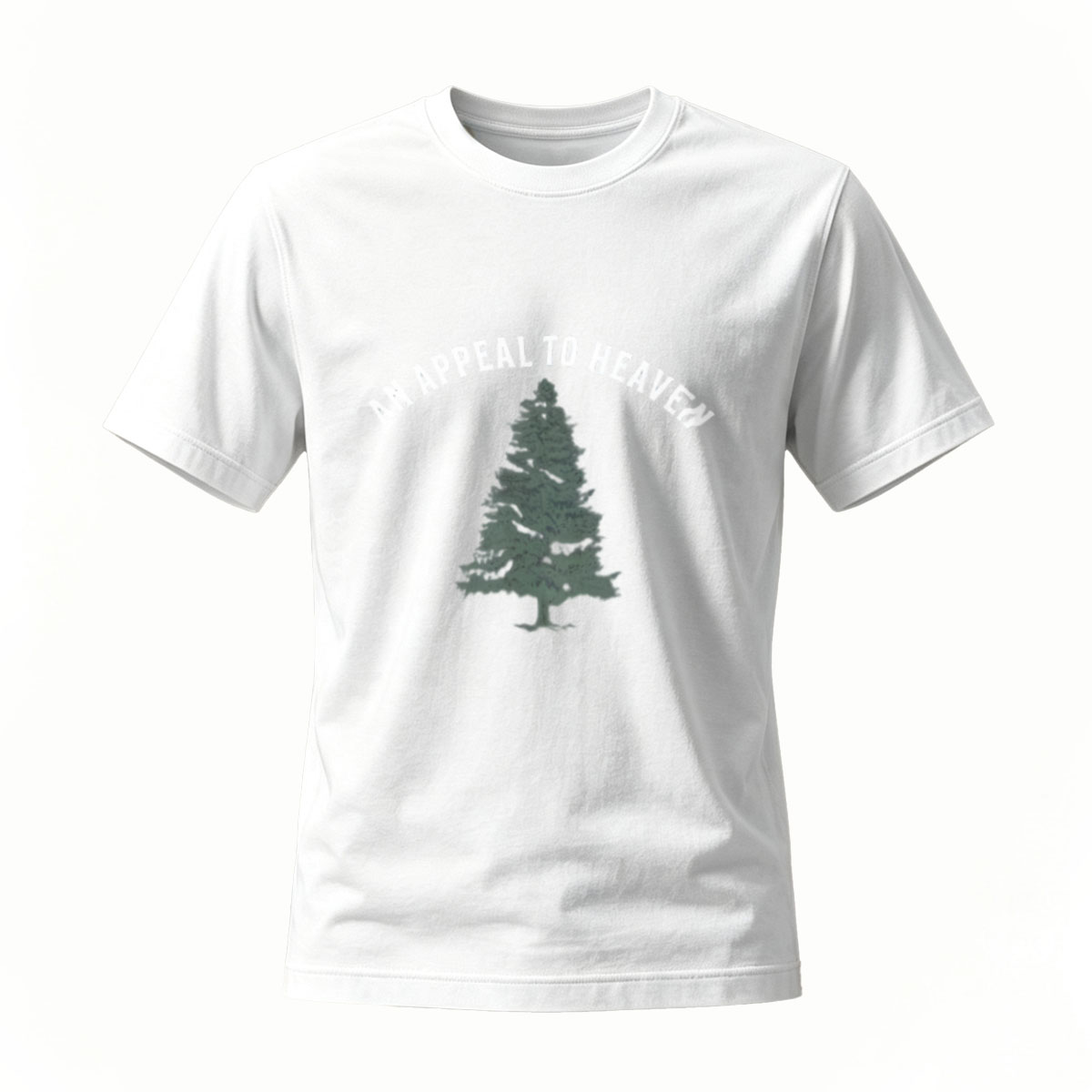 An Appeal to Heaven Tree Graphic T-Shirt Men's Black Casual Wear - Image 2