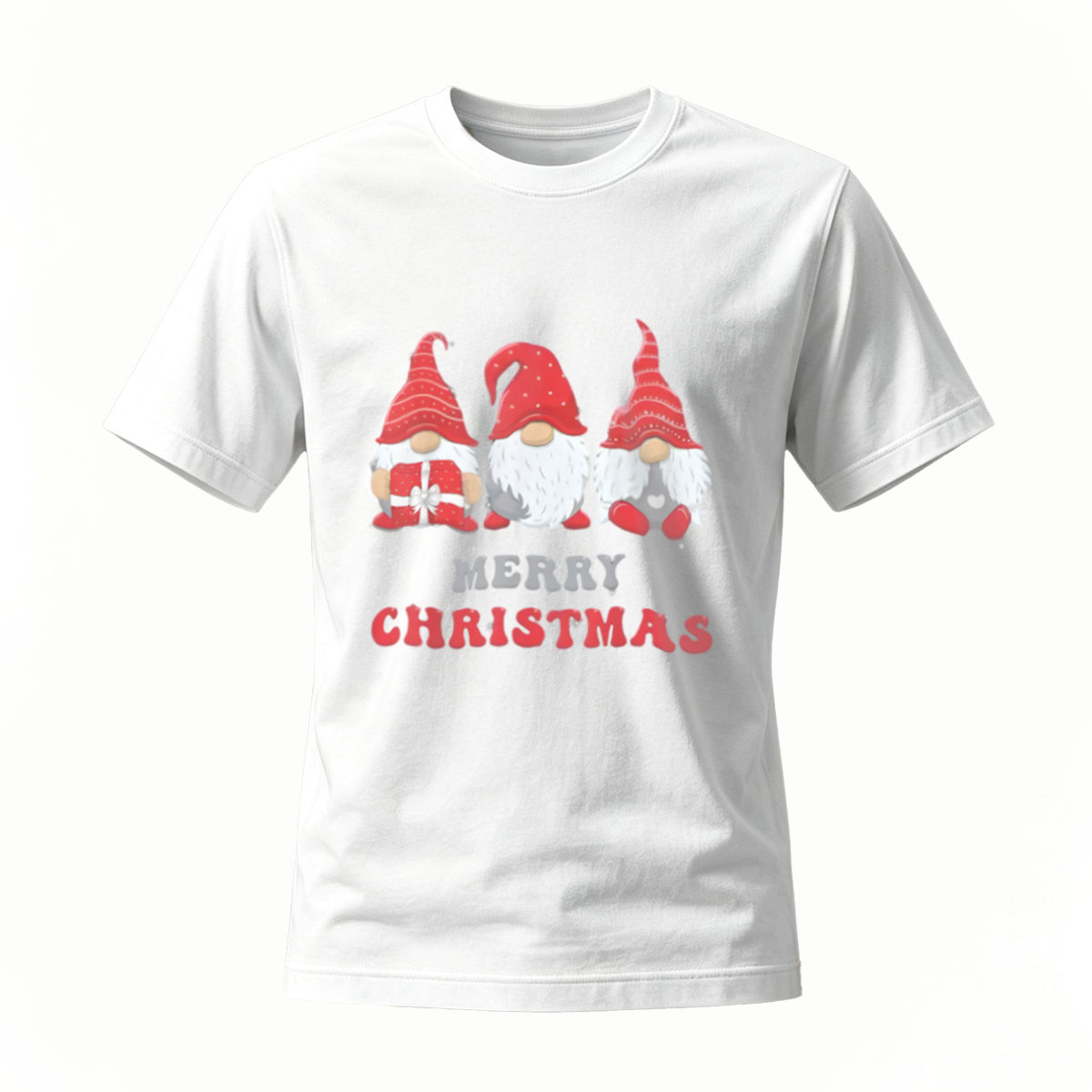 Merry Christmas Gnomes T-Shirt Men Women Holiday Gift Wear - Image 2