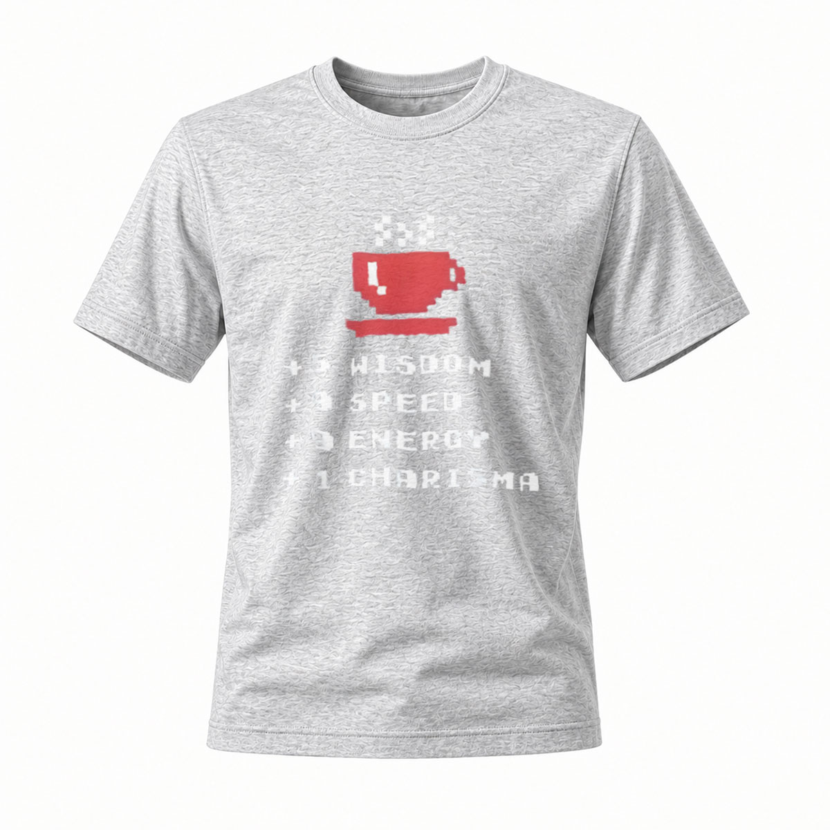 Coffee Power Up T-Shirt Men's Gaming Style Gift Wear - Image 3