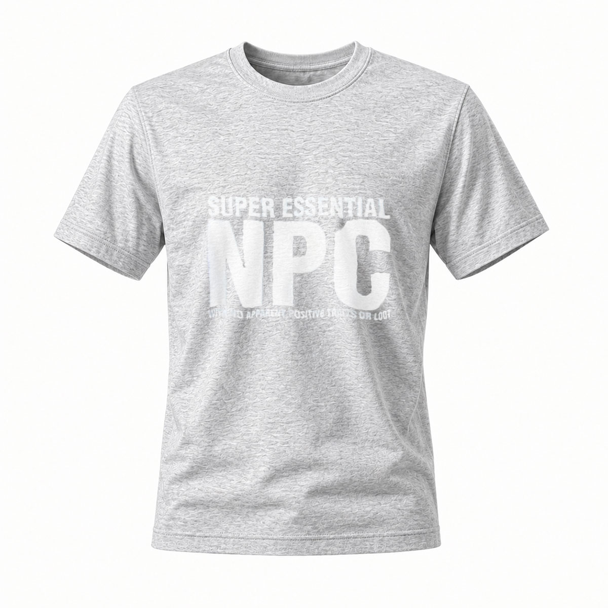 Super Essential NPC T-Shirt Men's Casual Gaming Tee - Image 3