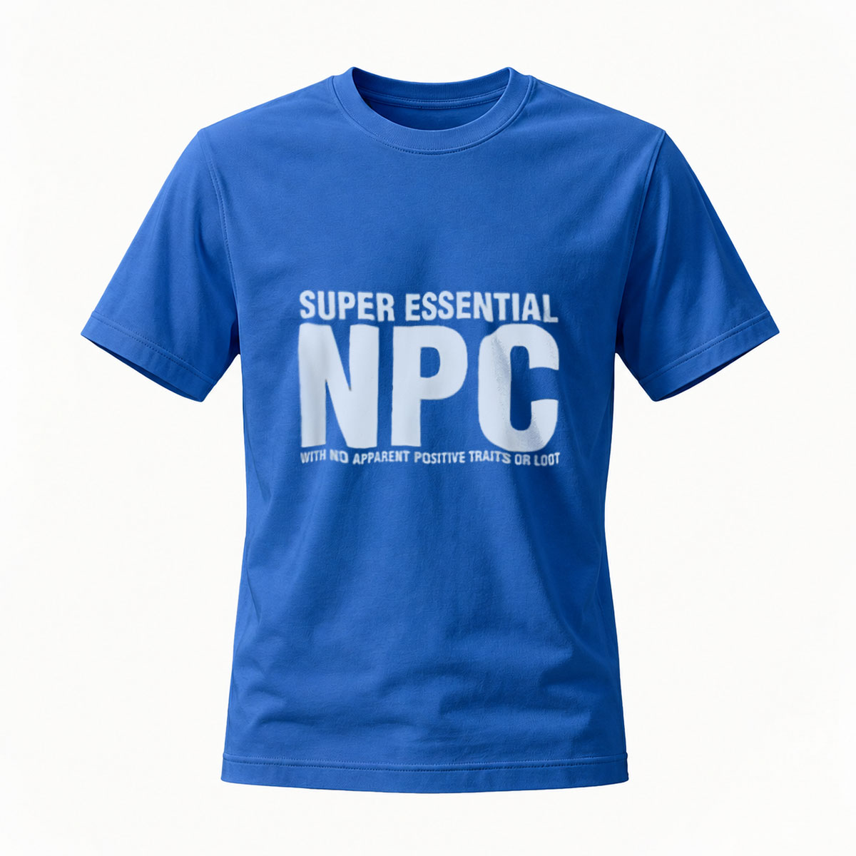 Super Essential NPC T-Shirt Men's Casual Gaming Tee - Image 4
