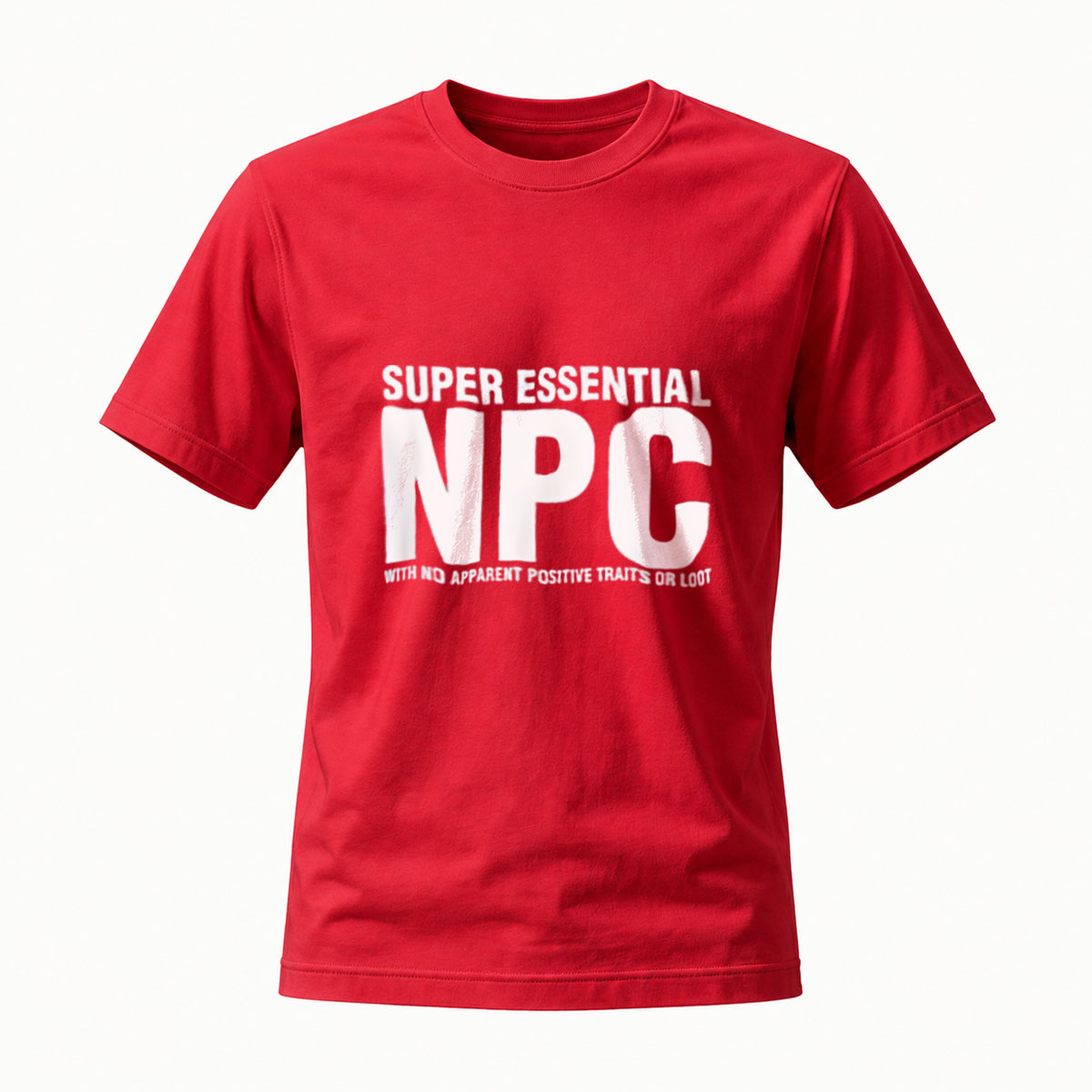 Super Essential NPC T-Shirt Men's Casual Gaming Tee - Image 5